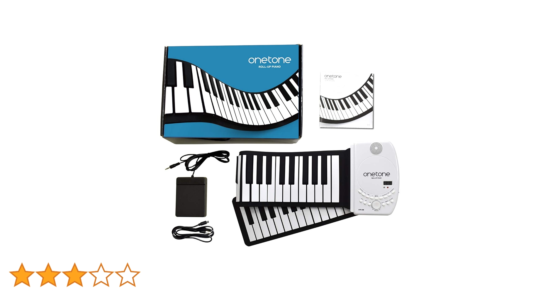 Amazon.co.jp: ONETONE ワントーン ロールピアノ (ロールアップ